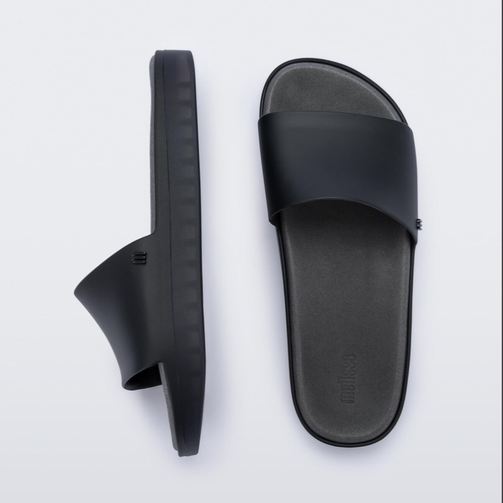 Melissa Beach Slide | Black Sz 8